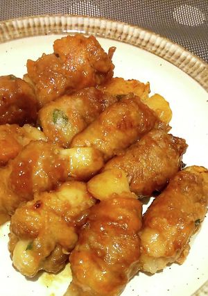 こってり甘旨♡お餅の豚肉巻き-レシピのメイン写真
