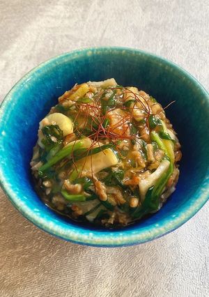 動物性不使用・ニラと大根の中華丼-レシピのメイン写真