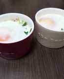 サラダほうれん草とコンビーフのココット