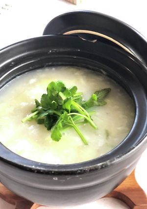 鶏ガラスープで作る七草かゆ-レシピのメイン写真