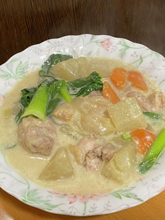 大根と鶏もも肉のクリームシチュー-レシピのメイン写真