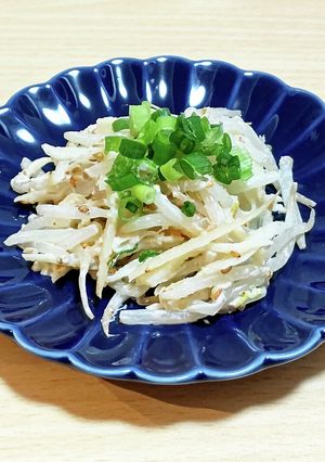 レンチンで完成！にんにく香るもやしナムル-レシピのメイン写真