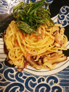 キノコ柚子とうがらしパスタ-レシピのメイン写真