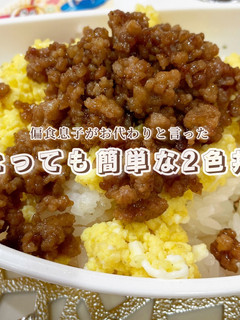 偏食息子がおかわりした!我が家の2色丼-レシピのメイン写真