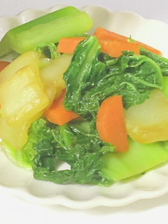 白菜とかつお菜の自家製旨たれ炒め-レシピのメイン写真