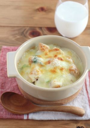 牛乳消費♪ほたてと小松菜のクリームドリア-レシピのメイン写真