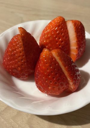 大きめいちご✩一粒で2度美味しい!-レシピのメイン写真