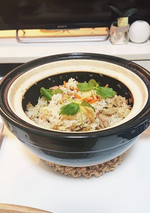 土鍋で炊く かしわご飯-レシピのメイン写真