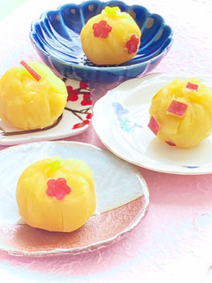 おせちにも☆さつまいもの柚子煮♡茶巾仕立-レシピのメイン写真