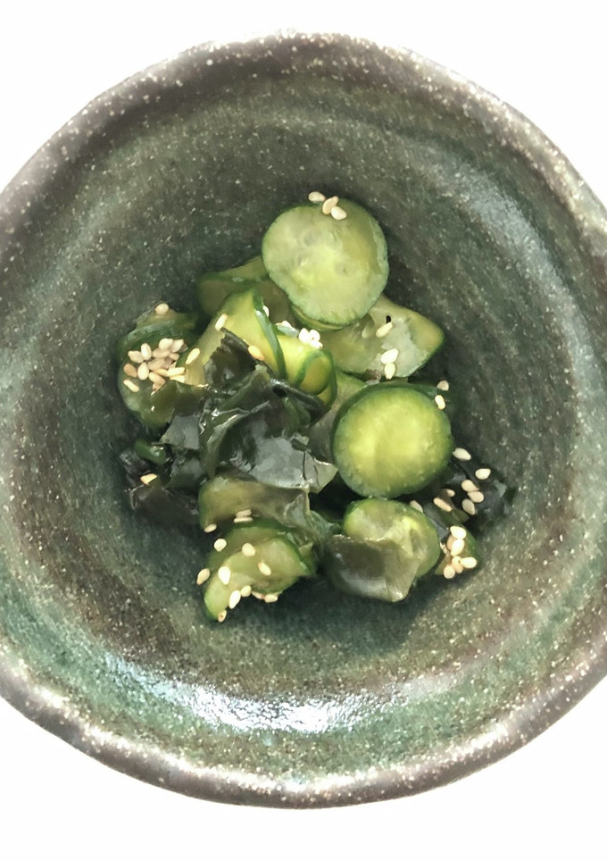 すっぱめ！きゅうりとわかめの酢の物-レシピのメイン写真