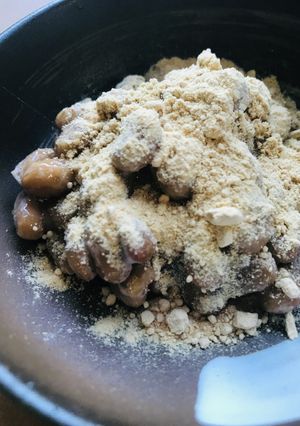 あま納豆●きな粉＆砂糖のトッピング-レシピのメイン写真