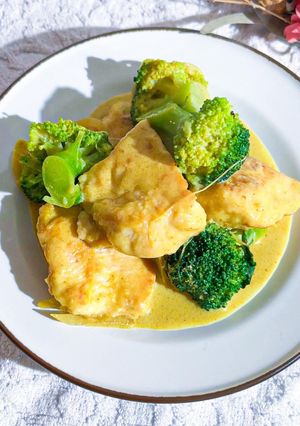 ほっこり優しい！鶏胸豆乳カレー煮-レシピのメイン写真