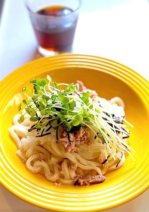 5分！レンチン冷凍うどんのツナおろし-レシピのメイン写真