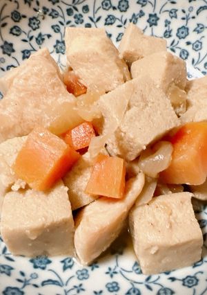 高野豆腐と鶏肉の煮物-レシピのメイン写真