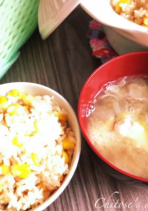 【となりのトトロ】とうもろこしご飯-レシピのメイン写真