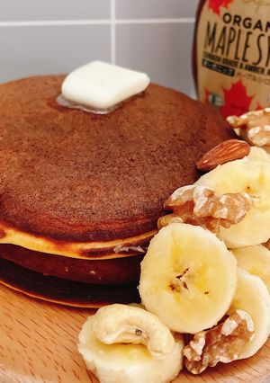 おからパウダーとヨーグルトのパンケーキ-レシピのメイン写真