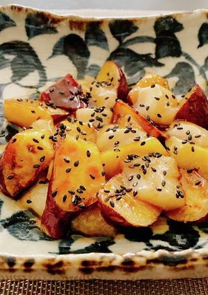 お餅とさつまいもの大学芋（揚げ焼き）-レシピのメイン写真