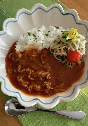 ハヤシライスと、シャキッと大根サラダ〜♪-レシピのメイン写真