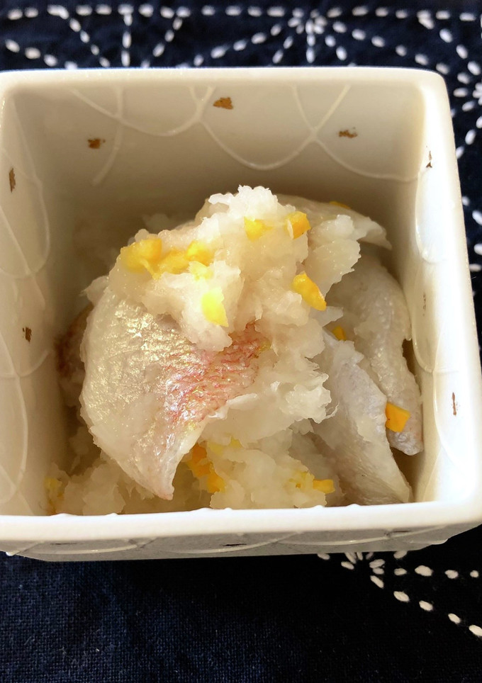 小鯛の笹漬け　みぞれ和え　アレンジレシピ-レシピのメイン写真
