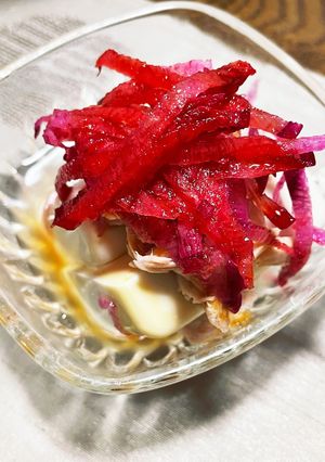 ツナと紅芯大根かけ冷奴-レシピのメイン写真