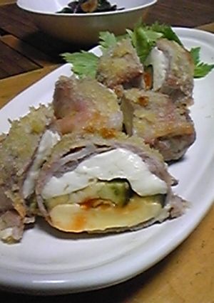 クリーミー♡豚肉包み焼き とうふ入り-レシピのメイン写真