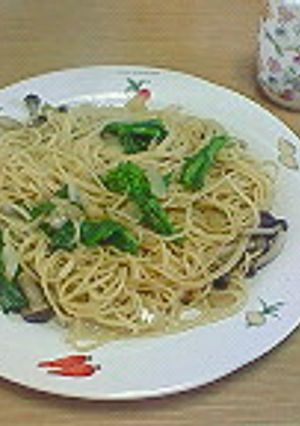 しめじと菜の花の春パスタ-レシピのメイン写真