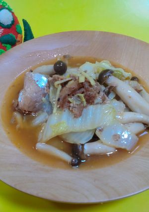 白菜と鯖缶の味噌煮-レシピのメイン写真