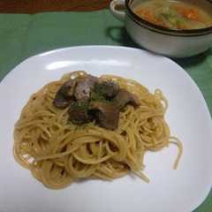 รูปของ やわらか*本格砂ずりペペロンチーノ♥