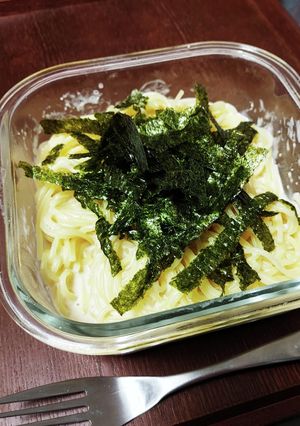 レンジで作る明太クリームパスタ-レシピのメイン写真