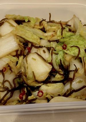 簡単!白菜のおつまみ(塩昆布漬け)-レシピのメイン写真
