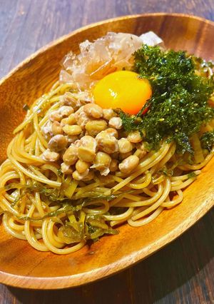 高菜納豆パスタ-レシピのメイン写真