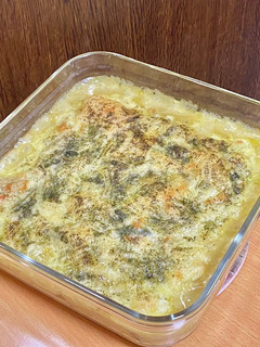 クリーム煮の残りでうどんグラタン-レシピのメイン写真