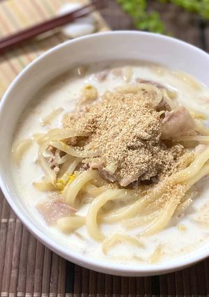 豚もやしミルクうどん-レシピのメイン写真