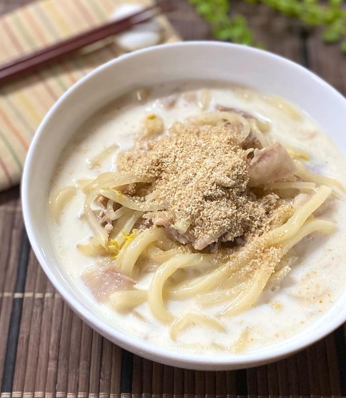 豚もやしミルクうどん-レシピのメイン写真