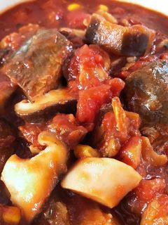 きのことサバ缶のトマト煮込み-レシピのメイン写真