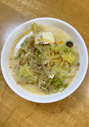 野菜盛り盛り☆坦々風ピリ辛スープ-レシピのメイン写真