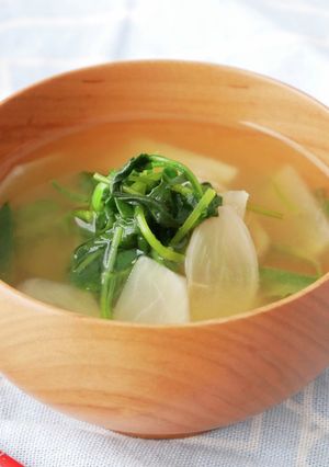 お餅も合う。七草味噌汁-レシピのメイン写真