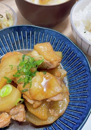 鶏ももとだいこんの照り煮-レシピのメイン写真