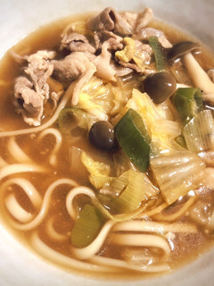 がっつり美味しい♫豚肉と白菜のおうどん-レシピのメイン写真