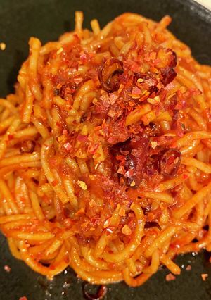 暗殺者のパスタ（おこげパスタ）-レシピのメイン写真