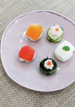 祝FirstBirthday寿司-レシピのメイン写真