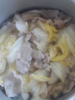 白菜と豚肉の煮込みとおじや-レシピのメイン写真