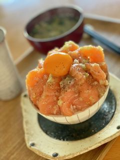ねぎ塩サーモン丼-レシピのメイン写真