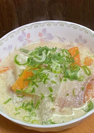 大根と豚バラ肉の酒粕煮-レシピのメイン写真