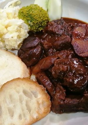 鹿すじ肉のカルボナード-レシピのメイン写真