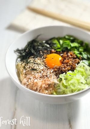 調理時間5分！台湾まぜそば風うどん-レシピのメイン写真