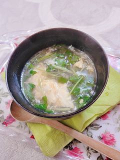 三つ葉と卵のスープ-レシピのメイン写真