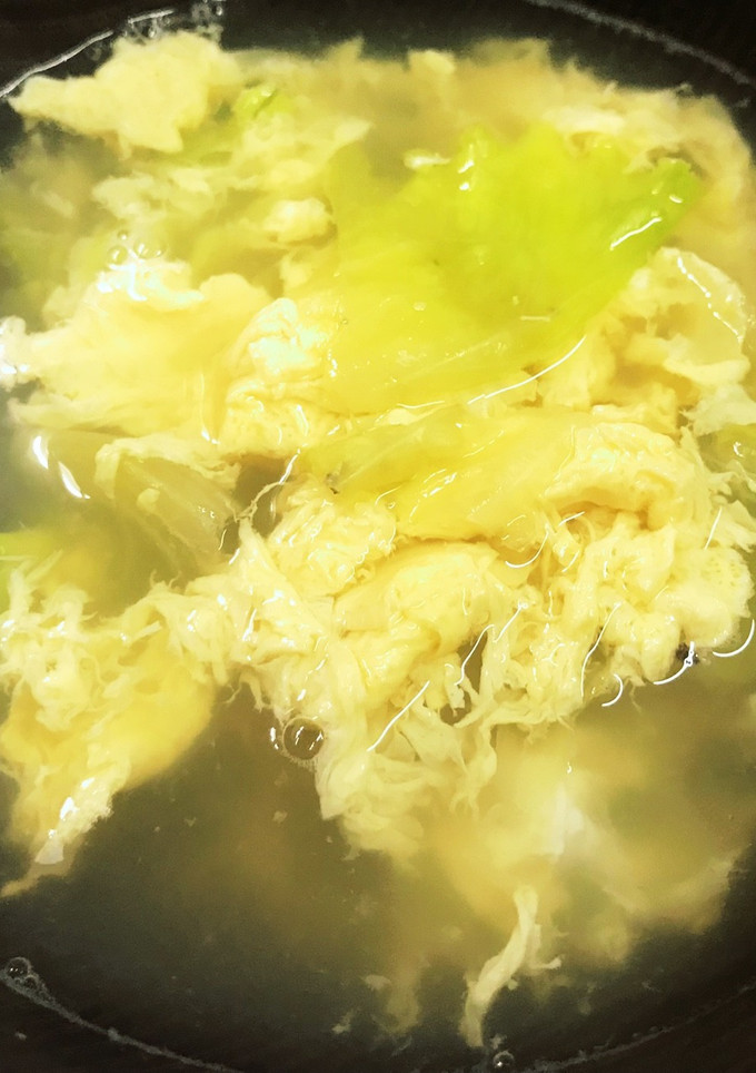 レタスとたまごのスープ　簡単　おいしい-レシピのメイン写真