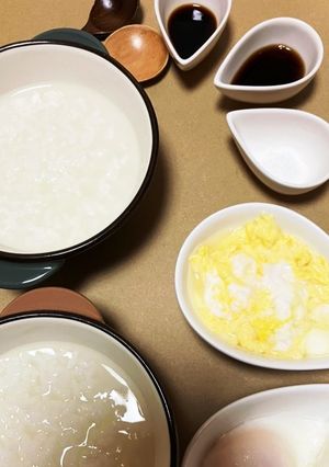 風邪回復レシピ① お粥卵-レシピのメイン写真