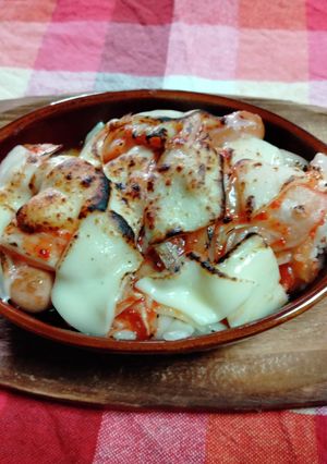 おつまみ　ウィンナーとキムチのチーズ焼き-レシピのメイン写真